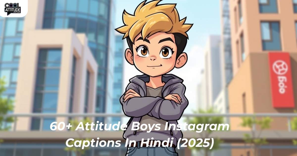 60+ Attitude Boys Instagram Captions In Hindi (2025)