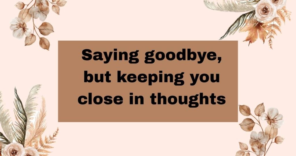 Emotional Farewell Captions