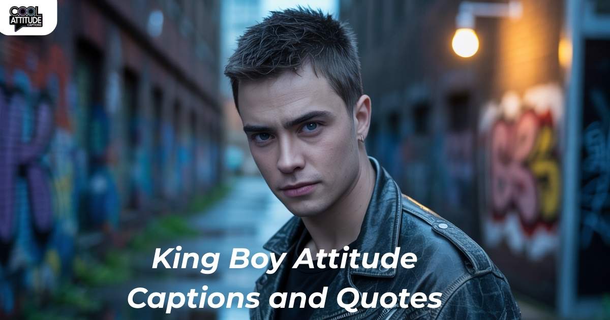 King Boy Attitude Captions and Quotes
